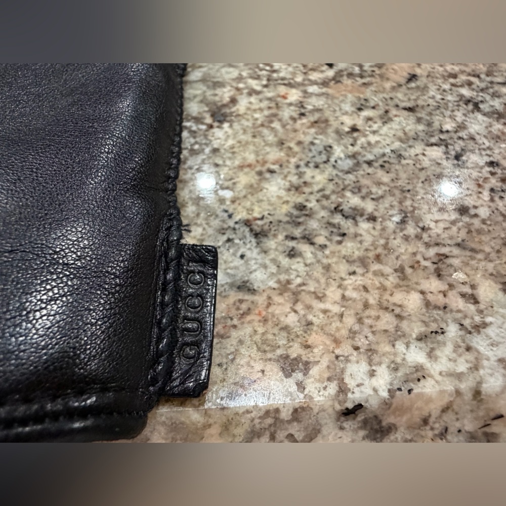 Gucci Nappa Leather Rabbit Fur Lined Gloves - Picture 2 of 9